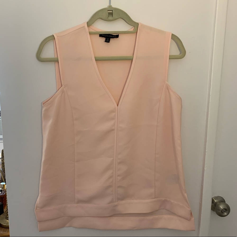 Pink Banana Republic sleeveless blouse